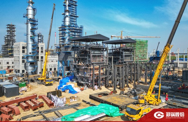 直击一线！！！豪门国际针状焦余热锅炉项目建设周全提速